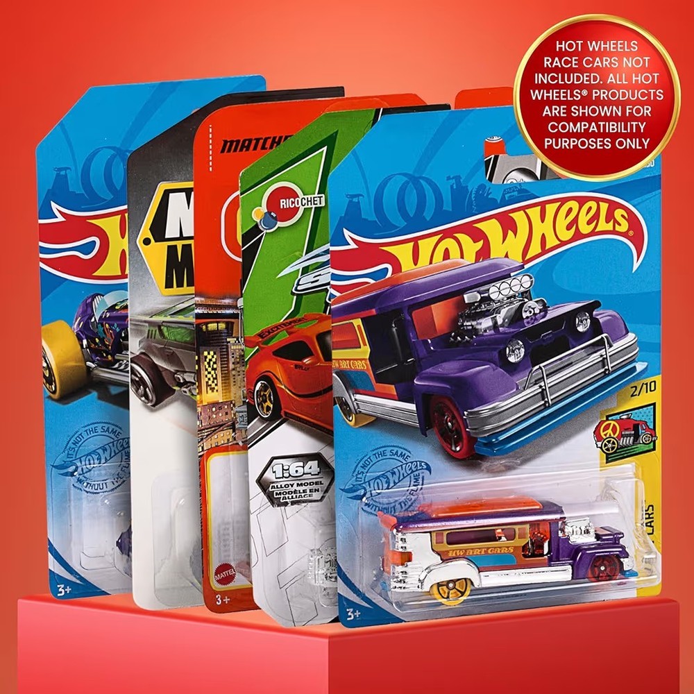 4-Pack Clear Protector Case Plastic Display Hot Wheels & Matchbox Basic Cars