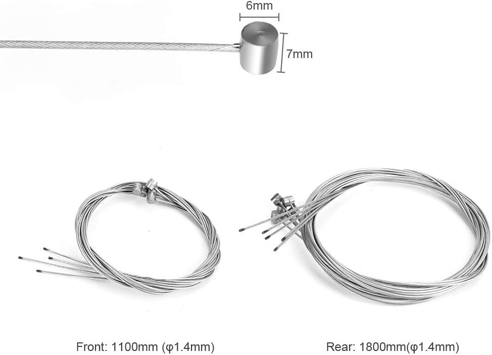 10PCS Complete Brake Cable Kit for Mountain & BMX Bikes - Easy Installation