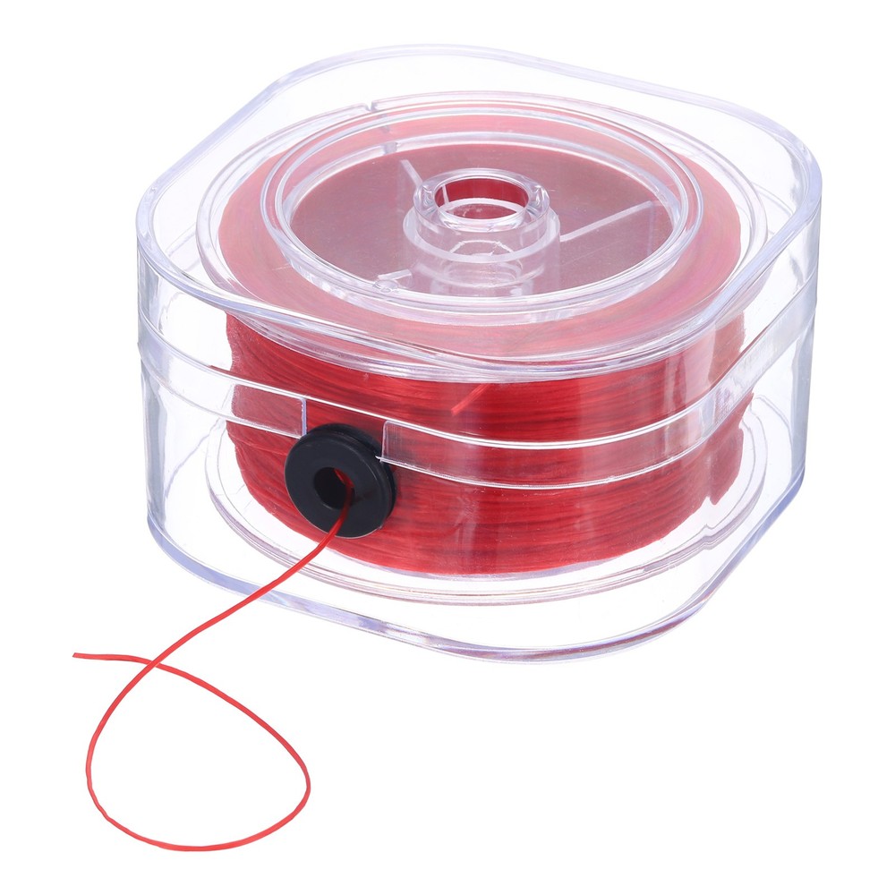 Elastic String for Bracelets,0.8mm Wine Red Stretch Bead Cord Strings ,82m