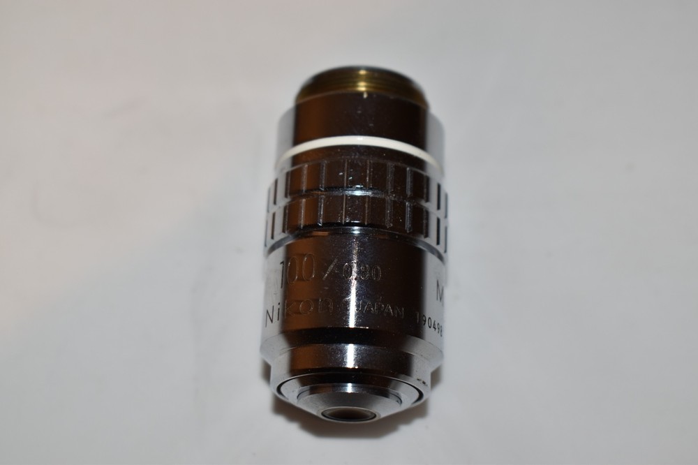 ^^ NIKON M PLAN 100/0.80 ELWD MICROSCOPE OBJECTIVE (WY72)