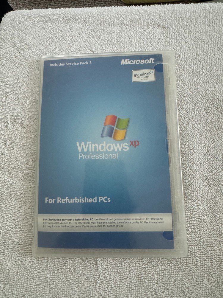Windows XP Professional - Includes SP3 - For Refurbished PCs * No Product Key *