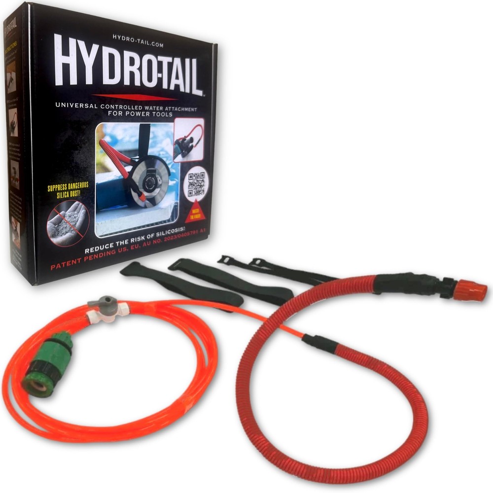 Water Dust Suppression Attachment for Power Tools – Fits Angle Grinders & Saw...