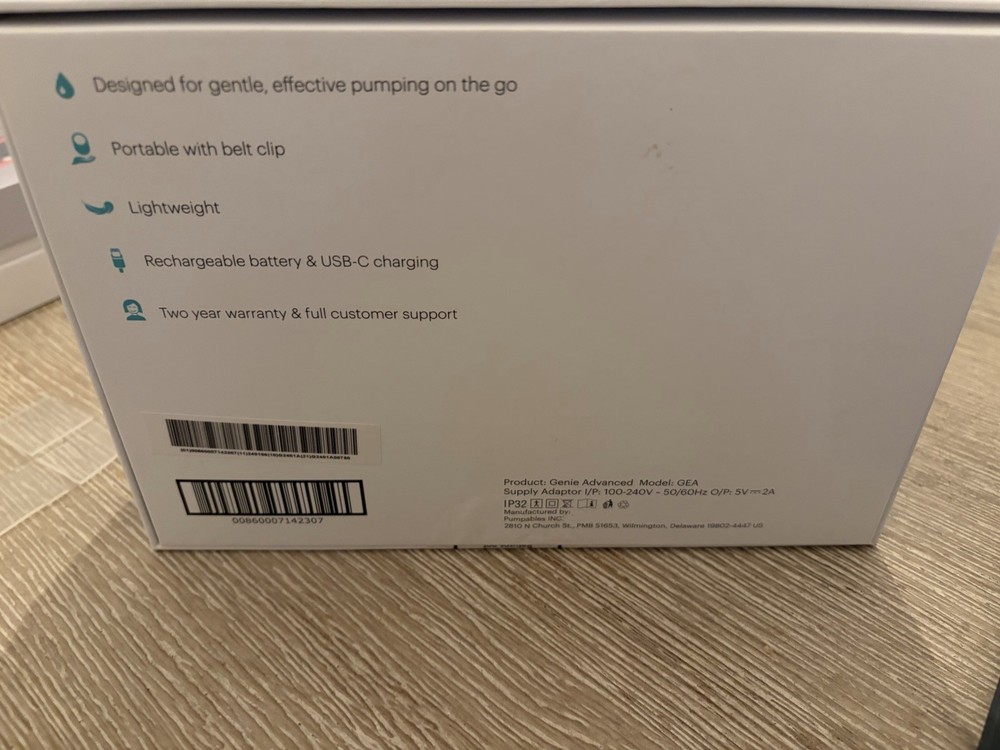 USED Pumpables Genie Advanced Portable Breast Pump