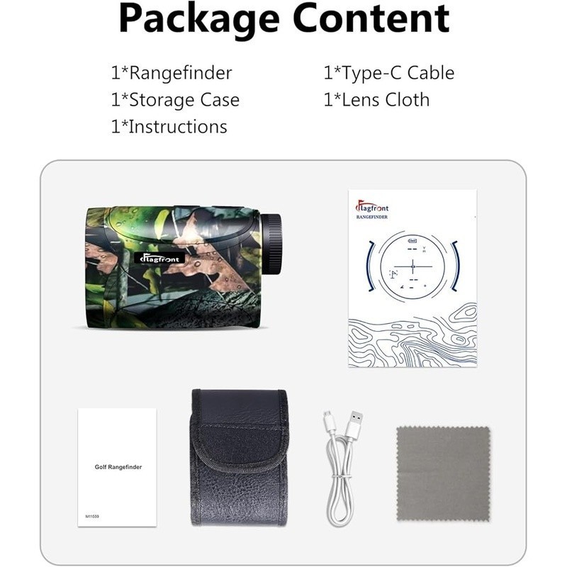 Laser Rangefinder 1200 Yards Fast Accurate Multi-Functional Hunting Tool Hunter