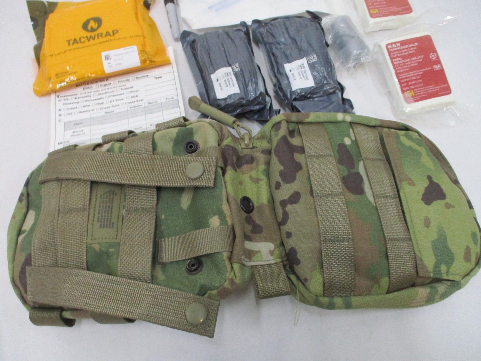 ARMY AIR FORCE OCP IFAK FIRST AID KIT JFAK MULTICAM QUICK CLOTT CAT TQs EXP.2027