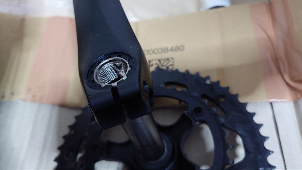 Microshift cset + flat pedals, with chain