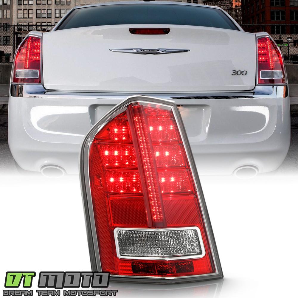 For 2011-2013 Chrysler 300 Base w/ Red Accent Tail Light Brake Lamp Driver Side