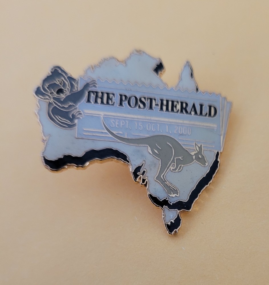SYDNEY 2000 OLYMPIC THE  POST - HERALD  KANGAROO  PIN