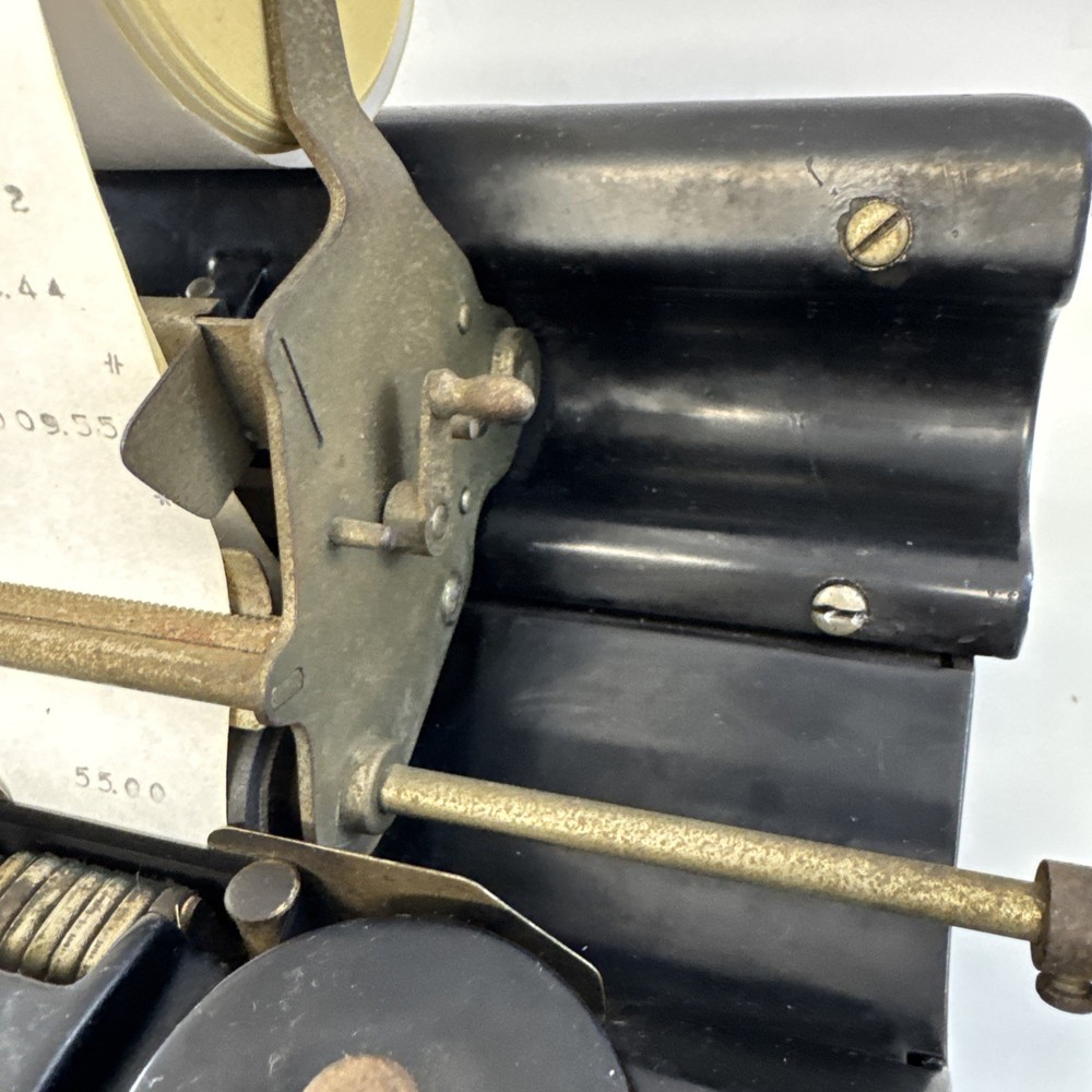 Antique 1920s Burroughs Class 3 Adding Machine Hand Crank, Tested