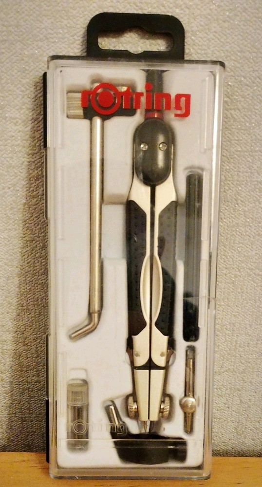 Rotring S0676560 Compact Compass Set 6 Pieces in Case