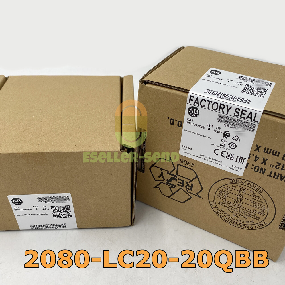 2080-LC20-20QBB Micro820 EtherNet/IP Controller New Factory Sealed
