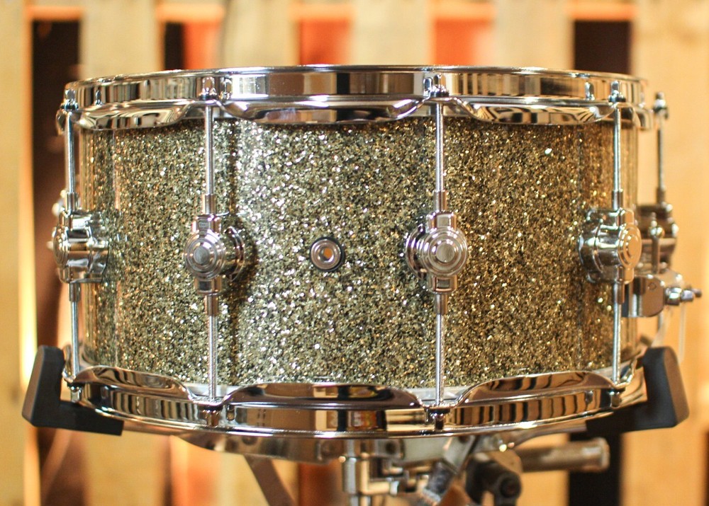 DW Performance Ginger Glitter Glass Snare Drum - 6.5x14