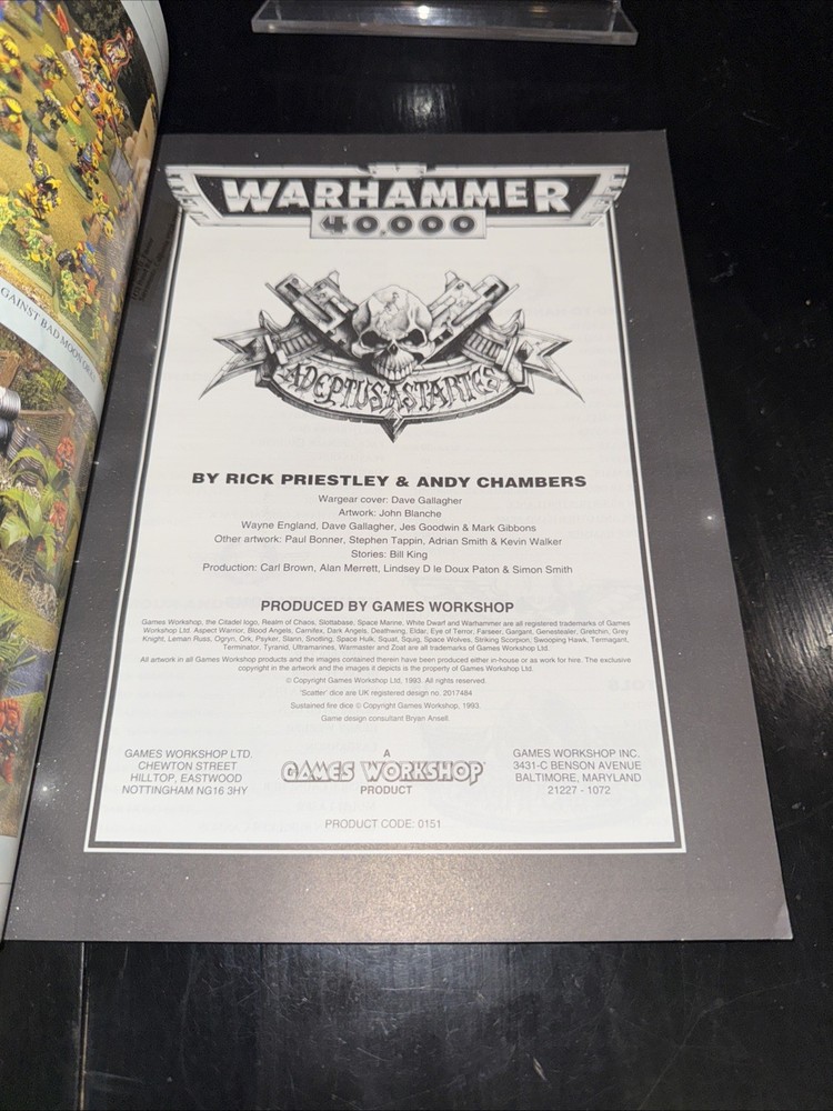 Wargear Codex Warhammer 40k Games Workshop VF