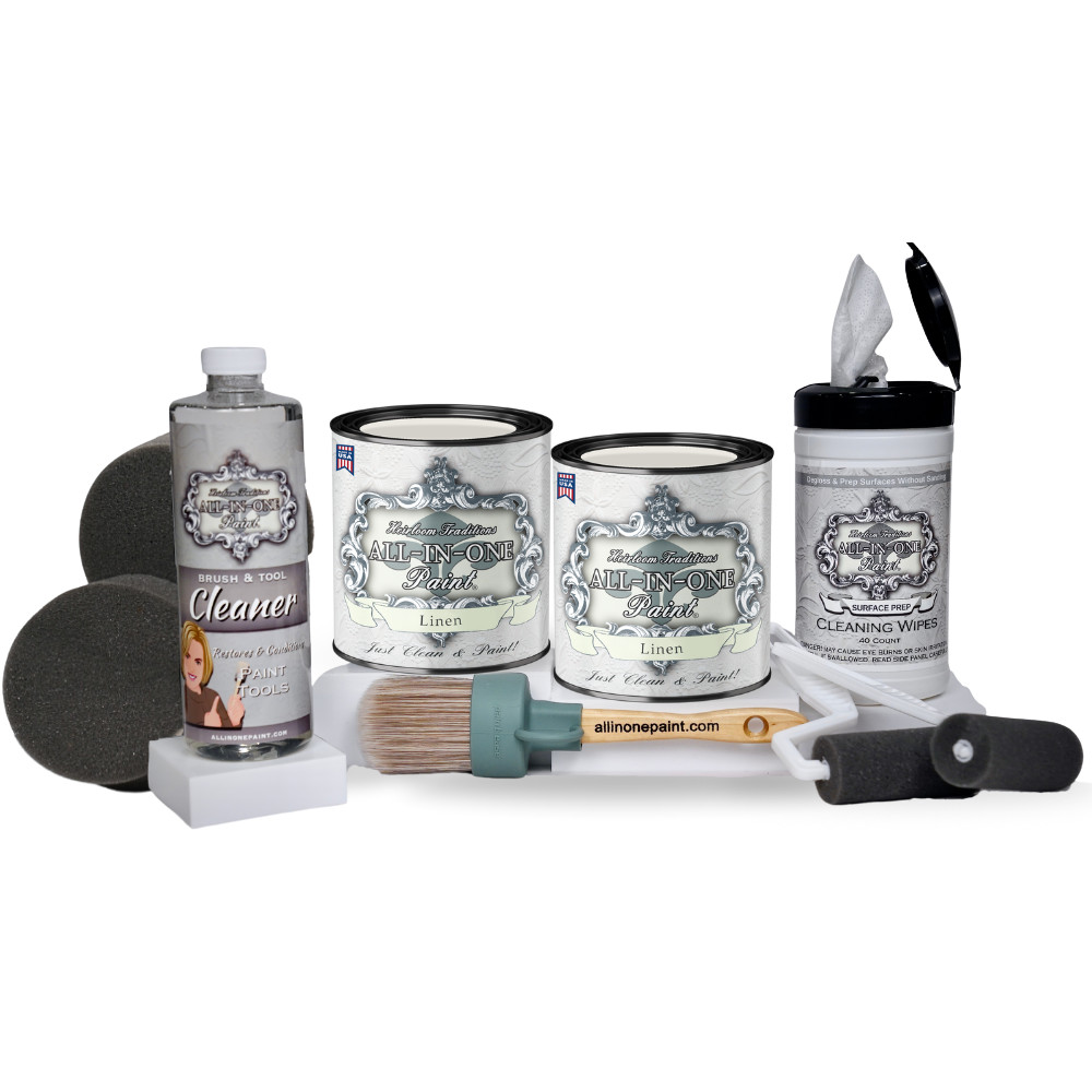 ALL-IN-ONE Paint 2 Quart Cabinet Paint Bundle - Linen