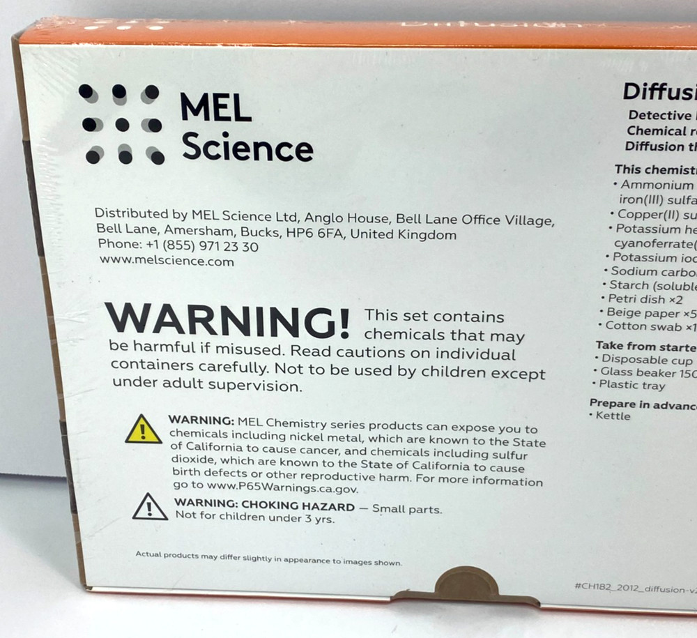 Mel Chemistry Diffusion Sealed Box New