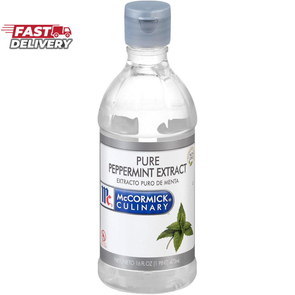 Mccormick Culinary Pure Peppermint Extract, 16 Fl Oz - One 16 Fluid Ounce Bottle