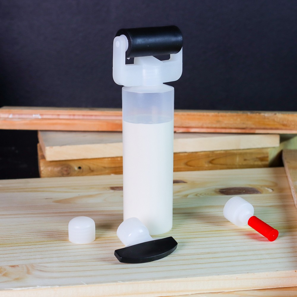 DCT Wood Glue Spreading Kit – 8 oz Bottle with Roller Applicator and Nozzle Tips