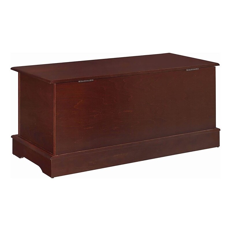Bowery Hill Rectangular Traditional Wood Cedar Chest in Brown