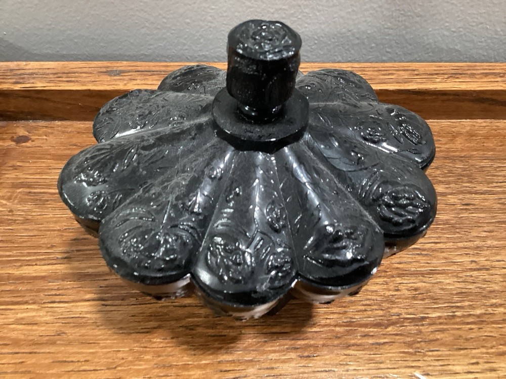 Black Glass Dresser Dish