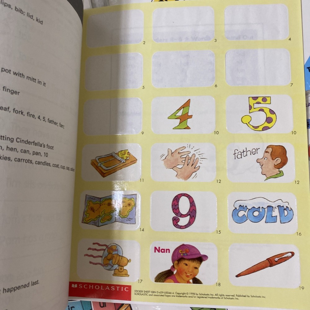 Scholastic Phonics Reading Program Workbooks 1-20 Homeschool Lot