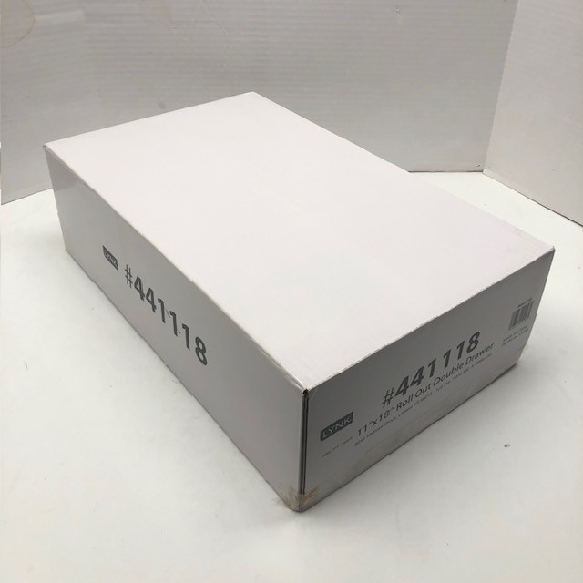 Pull Out Cabinet Organizer 11"x18" Slide Out Drawer For Kitchen Cabinets 2-Tier