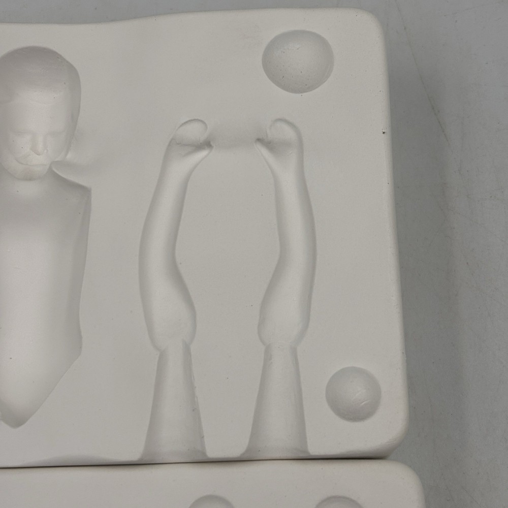 Bil-Mac 1102 Vintage Ceramic Doll Slip Casting Mold Man