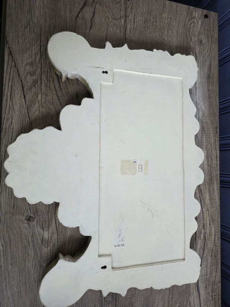Large Gold Decorative Valence Center Accent with Leaf & Shell Scrolls for Wall