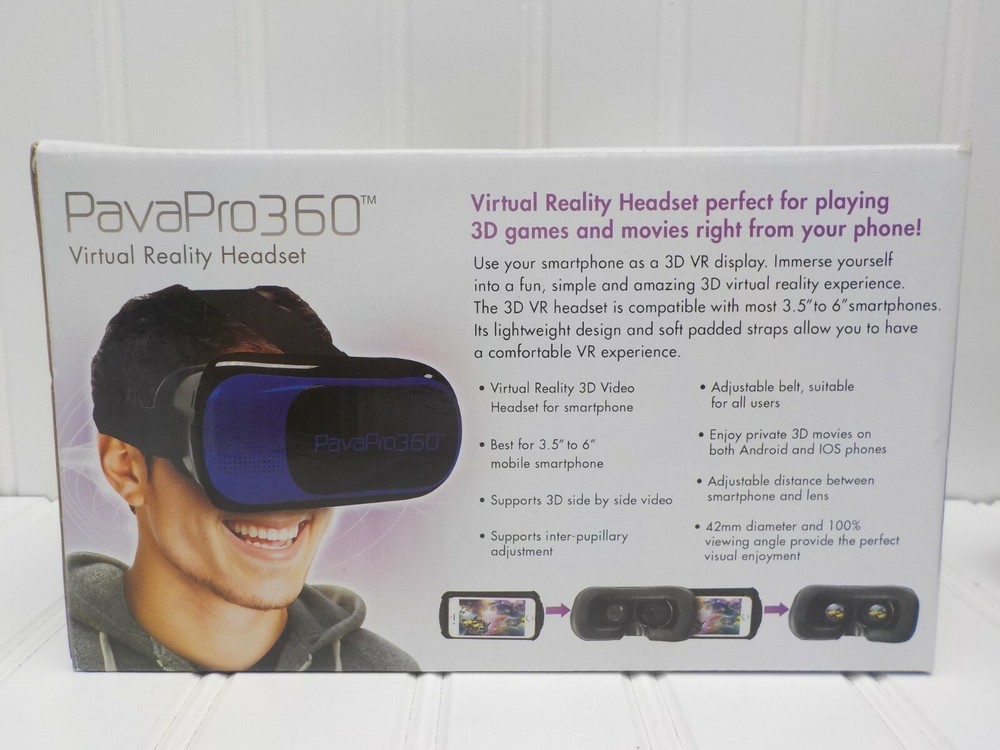 Pavapro360 Virtual Reality Headset & Remote Control