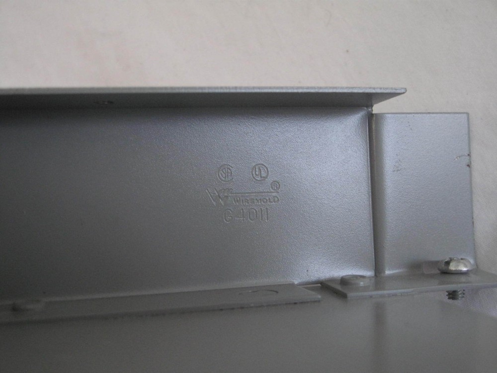 (2) Wiremold G4011 Flat Elbow Gray Surface Raceway - NO COVERS!