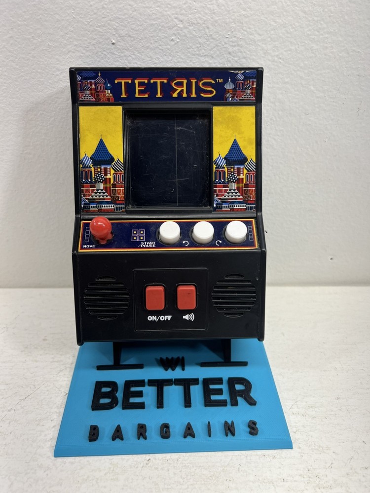 Tetris Arcade Cabinet Mini Handheld Game, Basic Fun, Tested & Works