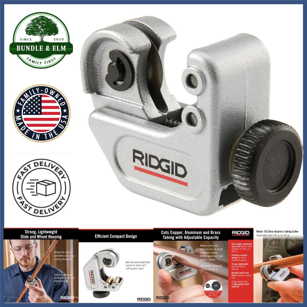 Precision Tubing Cutter for Small Diameter Copper Brass and Plastic Projects
