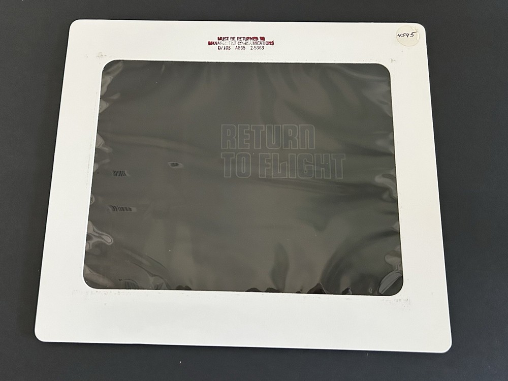 1988 NASA Rockwell Shuttle Return To Flight Presentation Transparency-4595