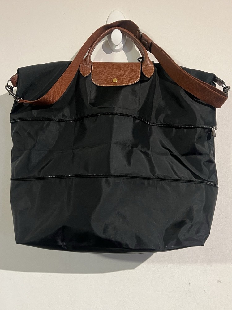 Longchamp Le Pliage Expandable Black Tote Bag