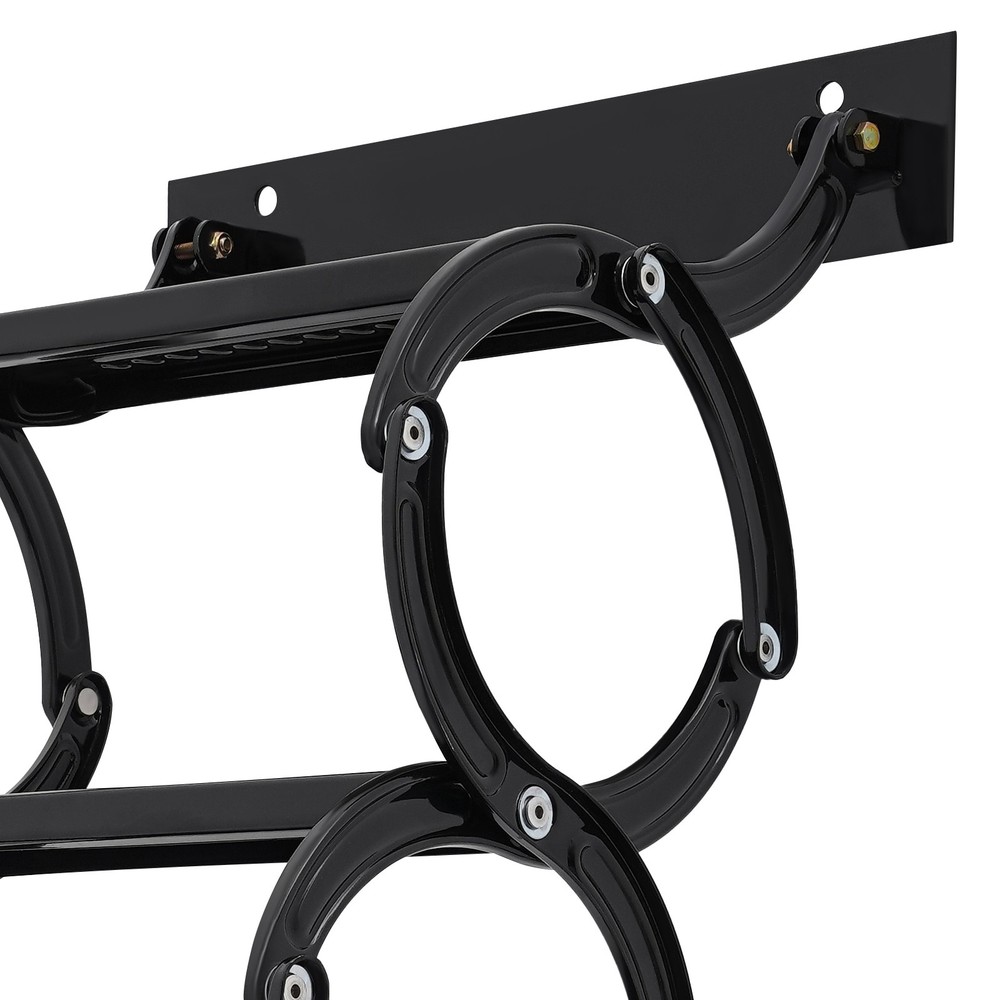 4 Steps Wall Mounted Attic Ladder, Pull Down Telescoping Step Ladder, Black New