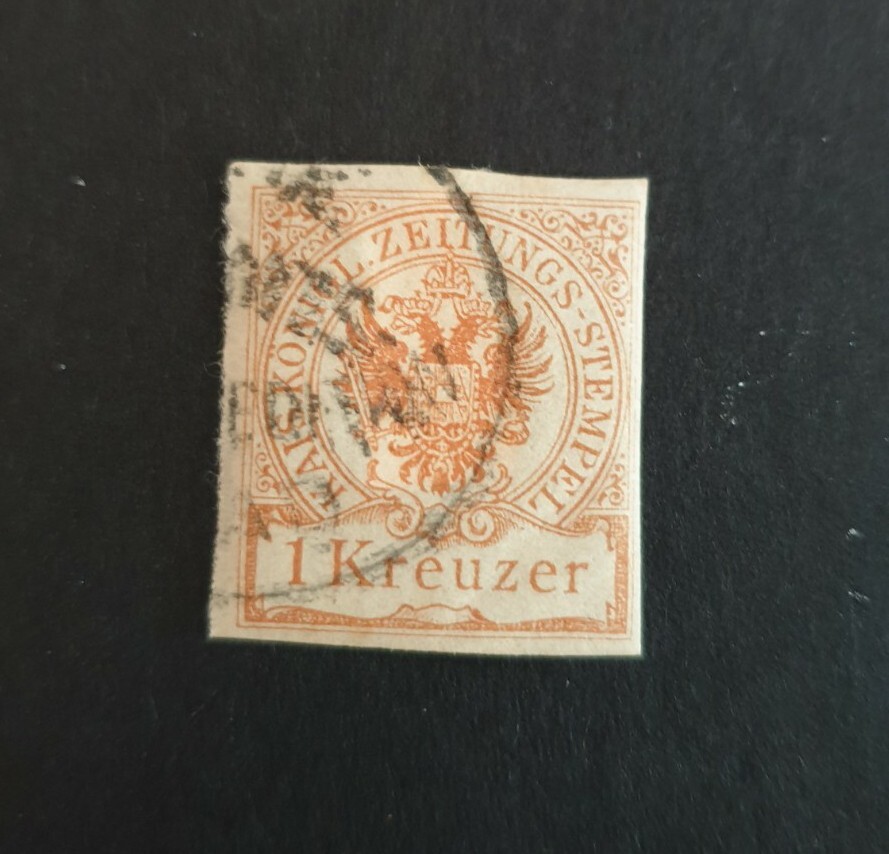 Must Have 1890 Austria Imperial Journal Stamp, 4th Issue, Imperforate.