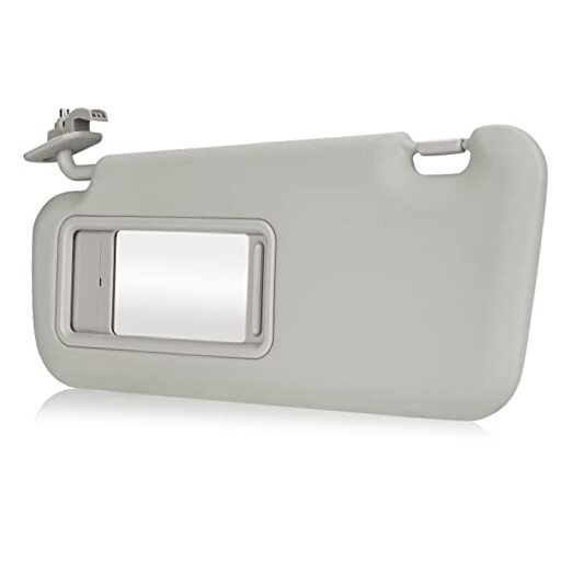 Gray Driver Left Side Sun Visor Replacement Compatible with 2010 2011 2012