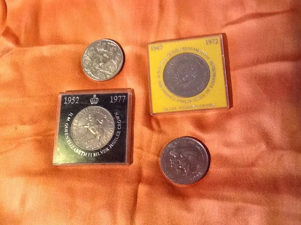 Four Queen / Diana Coins As A Set - commemorative