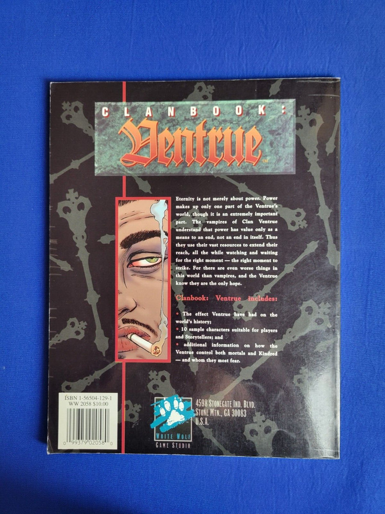 Clanbook: Ventrue Sourcebook - Vampire the Masquerade WW2058