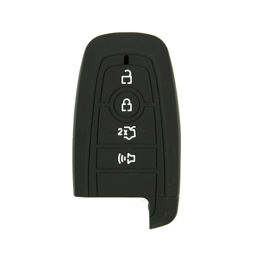 2018 - 2024 Ford Edge Remote Key Chain Solid Cover 4 Button Soft Silicone