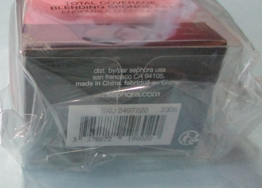 SEPHORA 4 Piece TOTAL COVERAGE BLENDING SPONGE SET NIB