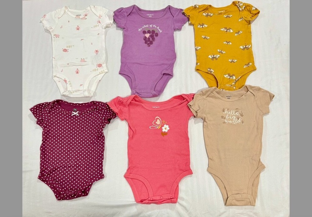 Baby Bundle Bodysuits & Pants Set 3-6Month Multicolor preowned
