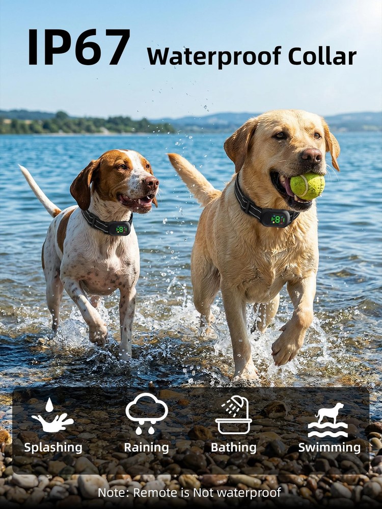 Dog Training Collar with 6 Training Modes, Voice Call, Flashlight, Security L...