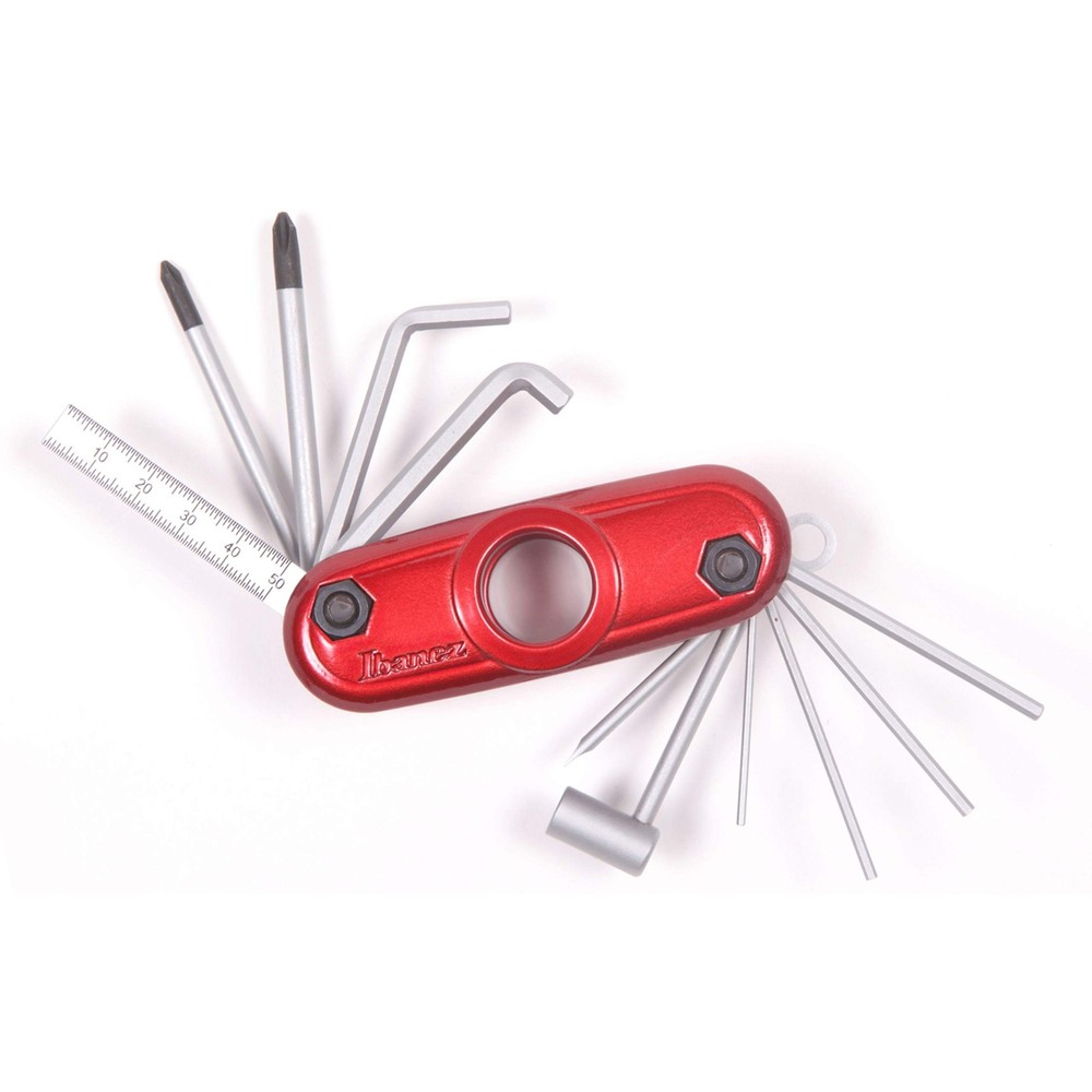 Ibanez MTZ MTZ11 Quick Access Multi Tool, Red Single