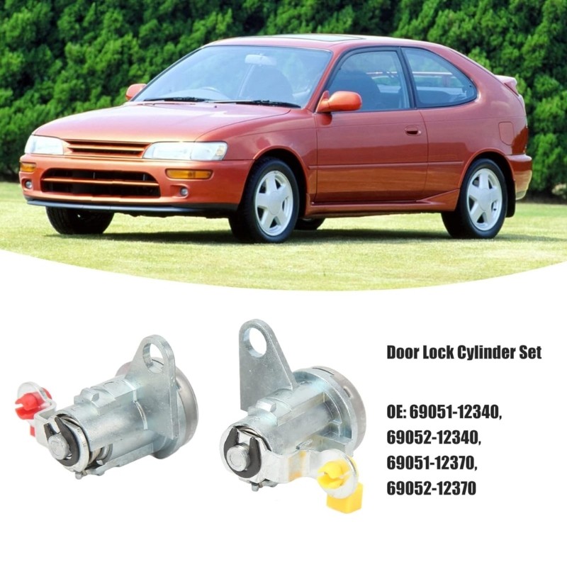 Auto Accessory Replacement Door Lock with Key for Prizm Lock Cylinder