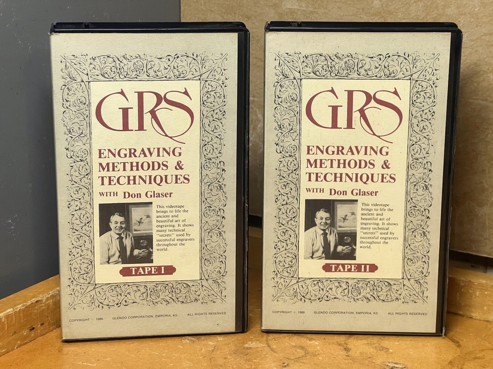 GRS Engraving Methods & Techniques VHS Tape by DON GLOSER ~