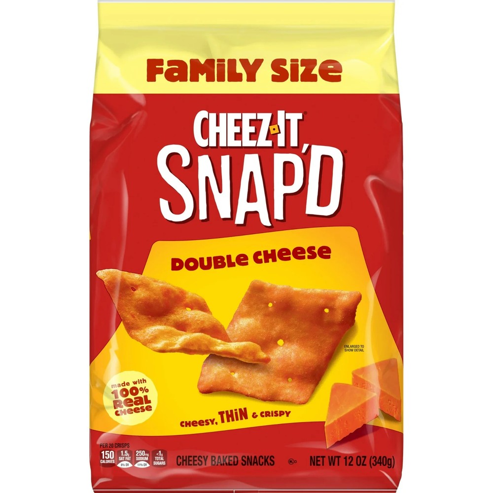 Cheez-It Snap'd Double Cheese Cracker Chips 12oz