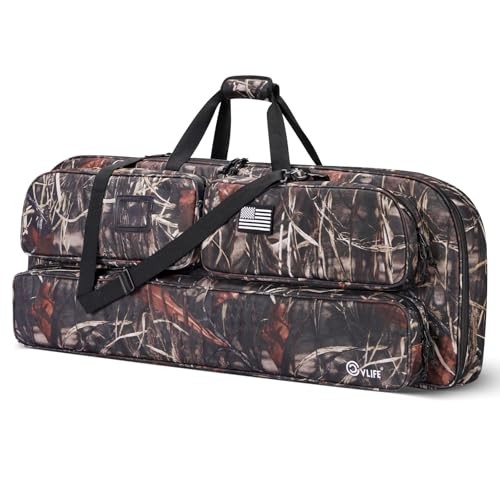 Soft Compound Bow Case, Bow Bag Archery Case with Thick Pearl 44"x17.7" Camo