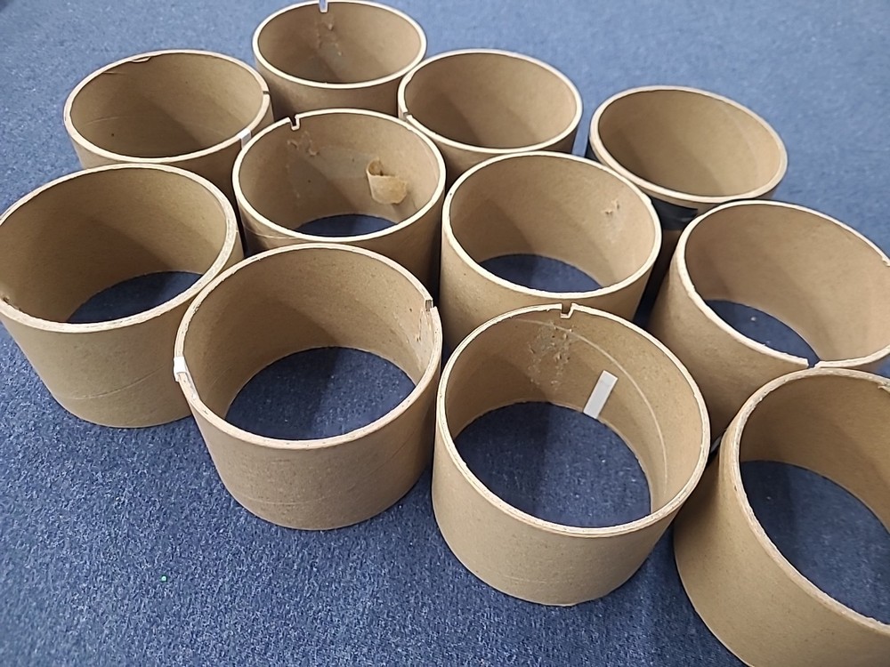 12 Cardboard centers from Bambu filament spools - Twelve