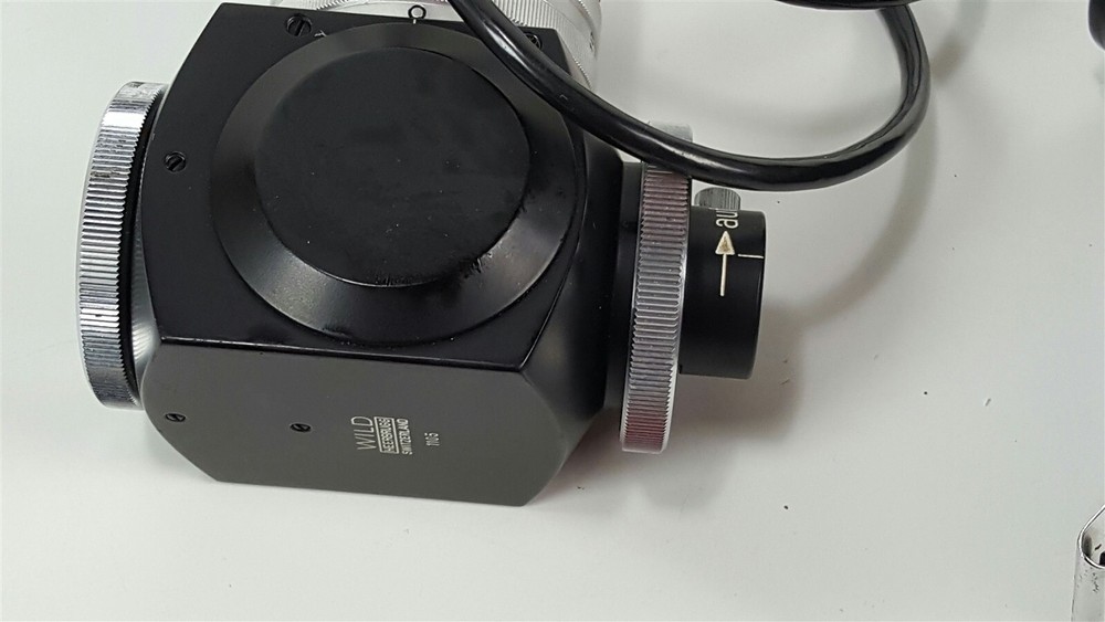 Wild Heerbrugg microscope camera, shutter, light assembly 1105 + 11323
