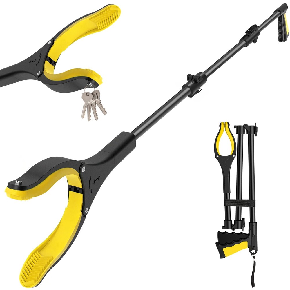 44 Inch Extra Long Grabber Tool Foldable Reaching Tool Grabber Pickup Tool